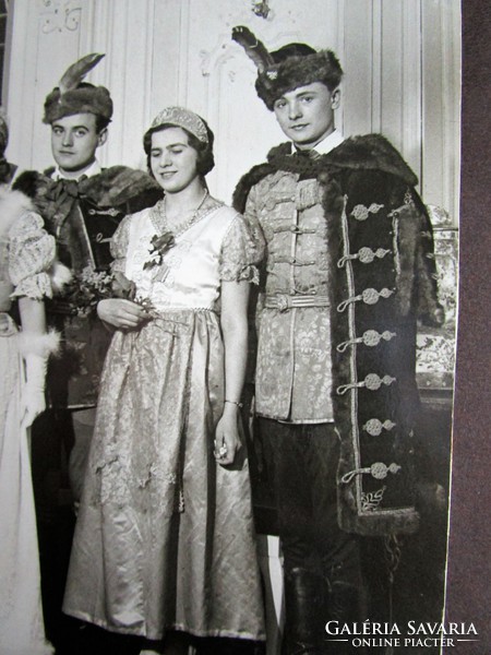 Ornamental Hungarian costume main gentleman's ball group photo contemporary artist photo photo 1934