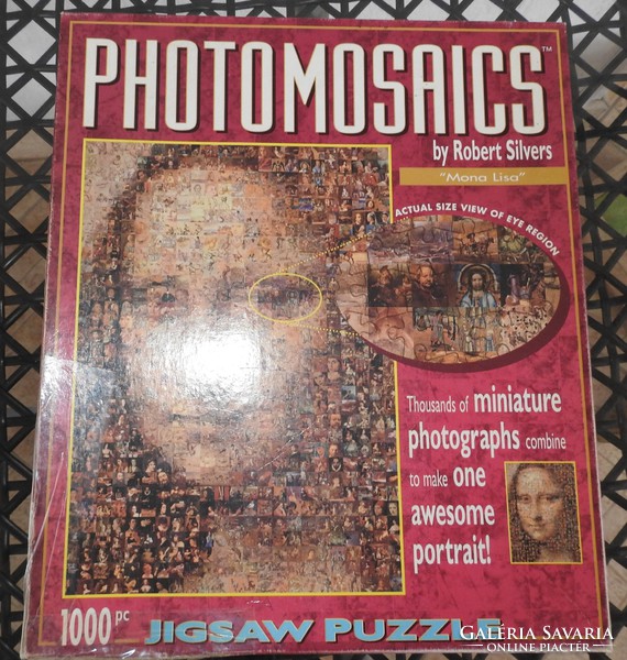 Photomosaics Robert Silvers Mona Lisa 1000 db -os Jigsaw Puzzle