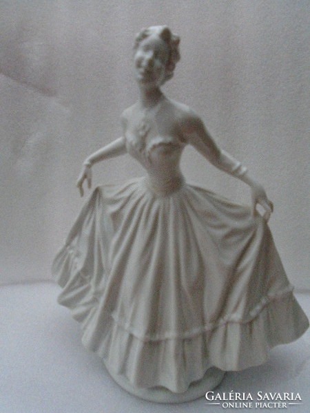 XIX. sz. Kossuth címeres egyedi porcelán hölgy élethű alkotás, közel 1 kg súlyú