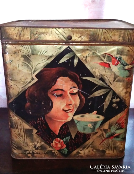 Frommel extra large metal tea box 31 x 21 x 33 cm
