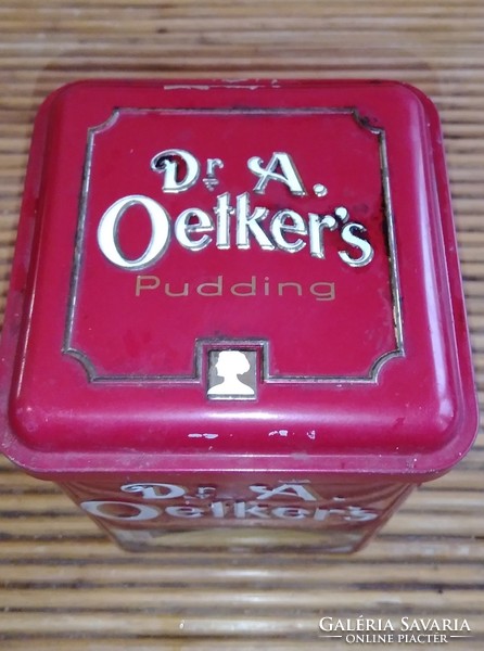 Dr. a. Oetker s pudding metal storage box