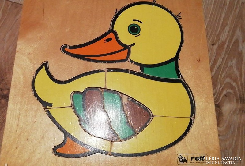 Puzzle rolf retro old wooden puzzle dutch duck