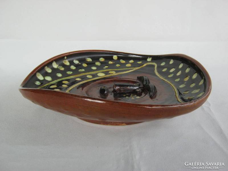 János Papp ceramic wall bowl