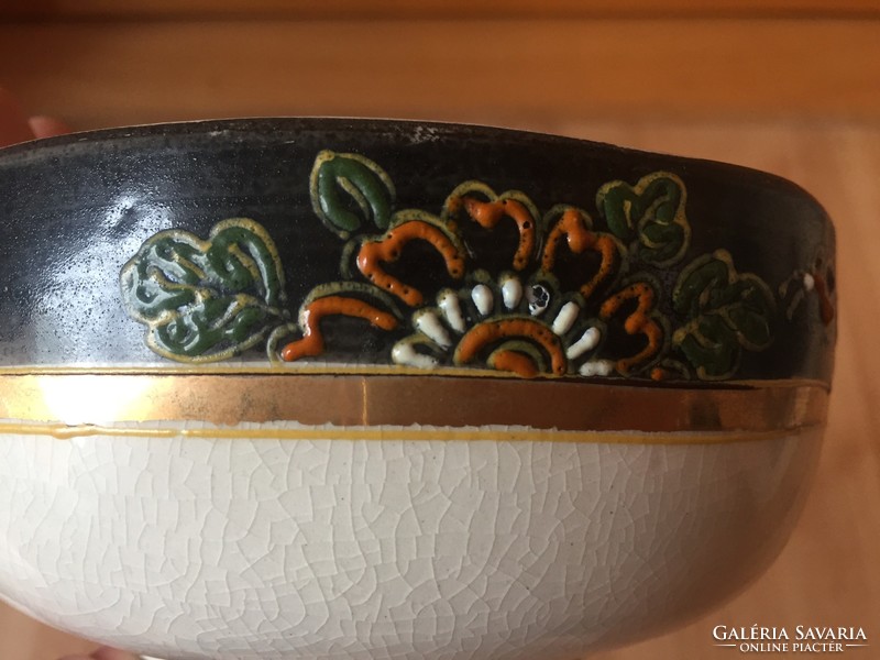 Japán kínai fedeles bonbonier cukortartó porcelán