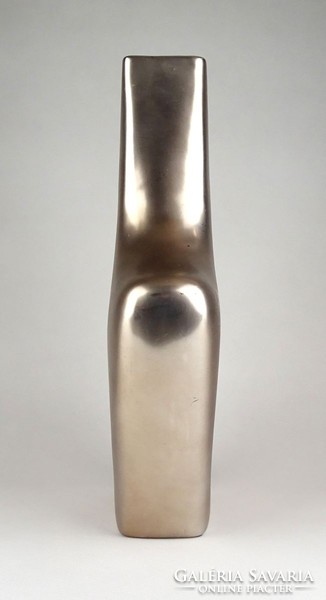 1D020 Formatervezett fémes dizájn kerámia váza díszváza 35 cm