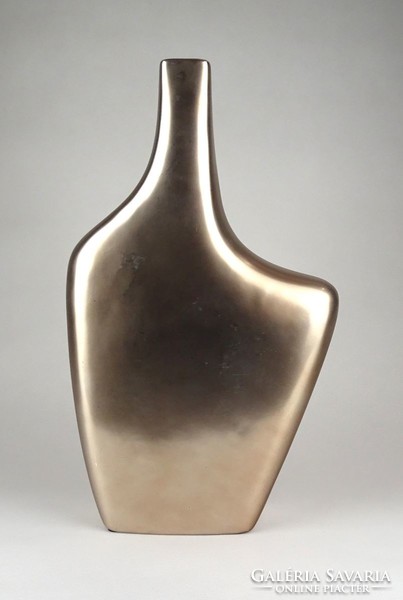 1D020 Formatervezett fémes dizájn kerámia váza díszváza 35 cm