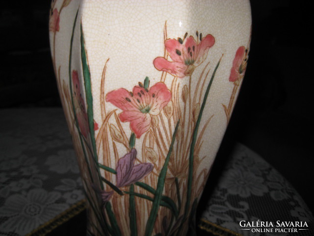 Earthenware vase 13 x 35.5 cm in good condition