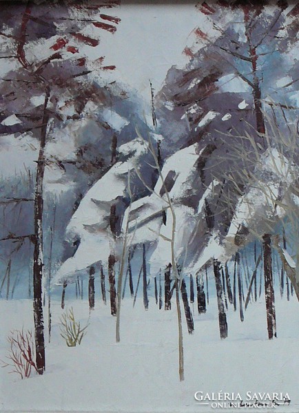 Constantin: Nicoale: Téli erdő, 1979