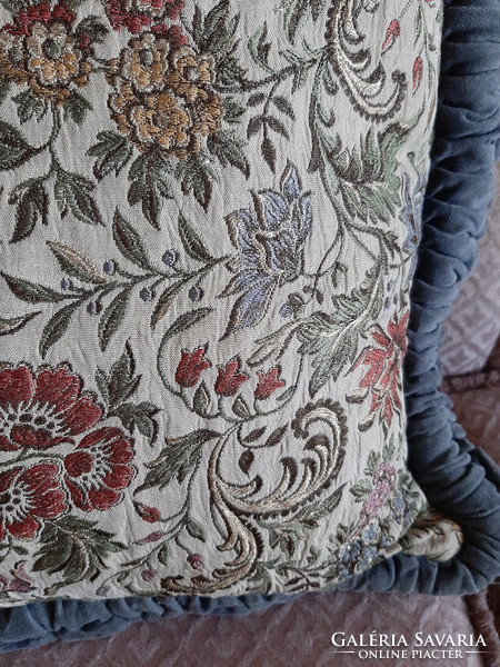 Silk brocade and decorative pillow