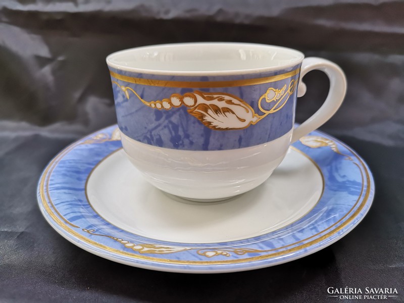Royal Coppenhagen blue magnolia kávés-teás csésze aljjal