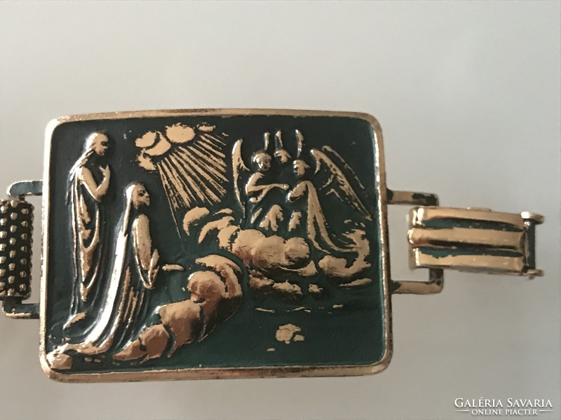 Vintage Italian bracelet with scenes from the Divine drama of Dante