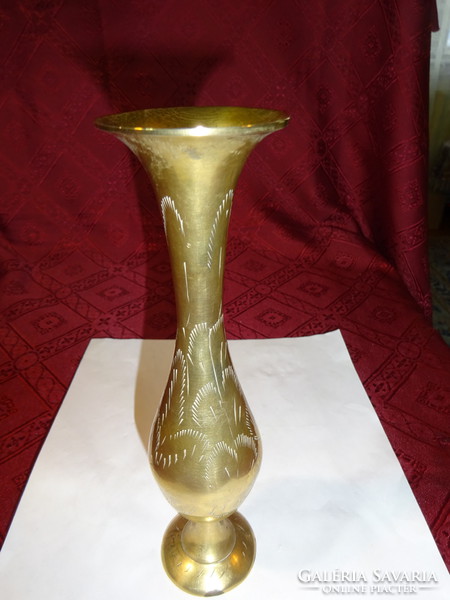 Indiai réz váza, magassága 20 cm. Vanneki!