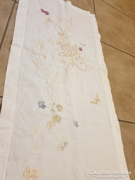 Embroidered big runner, tablecloth for sale!