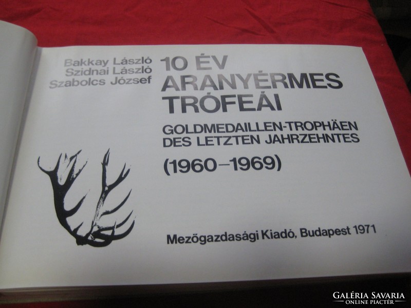 10 Years, 1960 - 1969, gold medal trophies, for hunters, hunting professionals!!