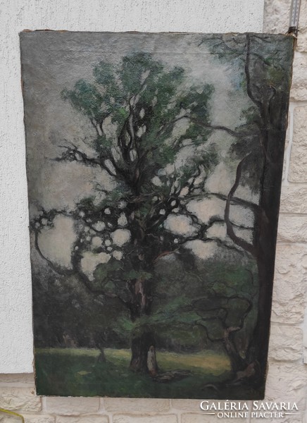 Huge size oil on canvas landscape, cleaned condition, good quality!