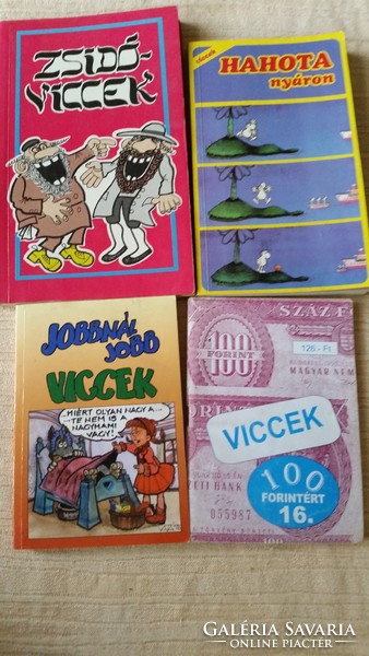 Zsidó  viccek,Jobbnál jobb viccek,Viccel 100 forintért,Hahota nyáron könyvek eladó!