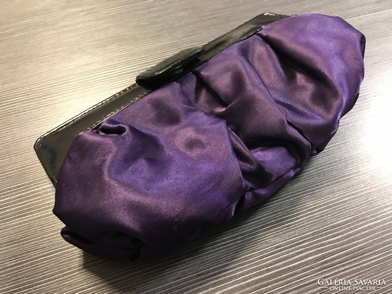 Színházi lila selyem kis táska