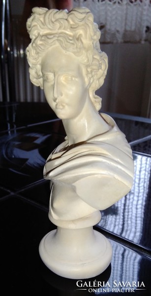Apollo bust 15 cm high plaster bust