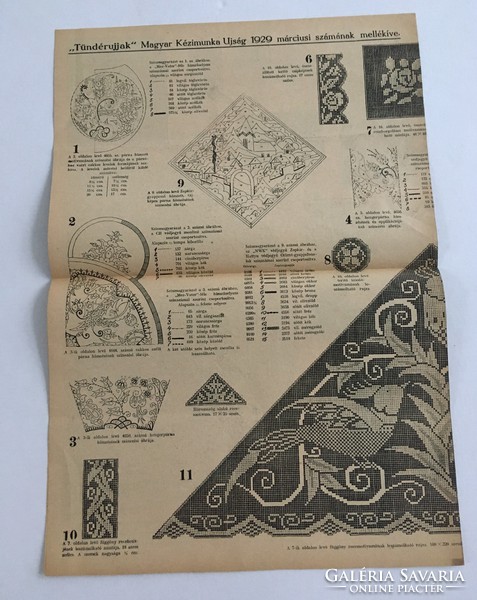 Fairy fingers - Hungarian needlework newspaper 1929. March, v. Year, 3. (47.) Number with appendix