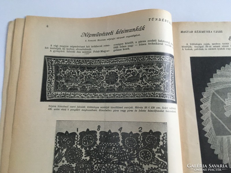 Fairy Fingers - Hungarian needlework newspaper 1929. February, v. Year, 2. (46.) Number with appendix