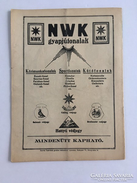 Tündérujjak - magyar kézimunka újság 1928. május, IV. évfolyam, 5. (37.) száma melléklettel