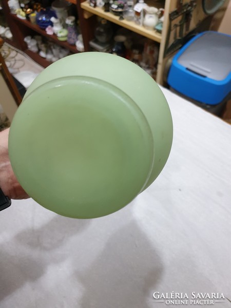 Régi zöld üveg váza 
