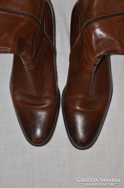 Floris van bommel long leather boots with leather soles size 39