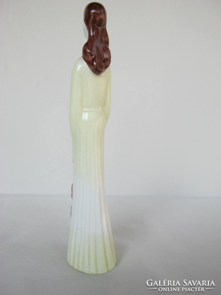 Dorohoi porcelán hegedűművész lány 23 cm