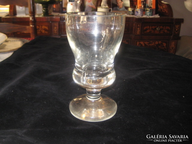 Biedermeier pohár , szép , csiszolt  , 8,5  x 15,5 cm