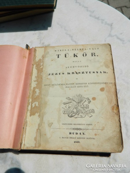 Makula nélkül való TÜKÖR 1863 -ból