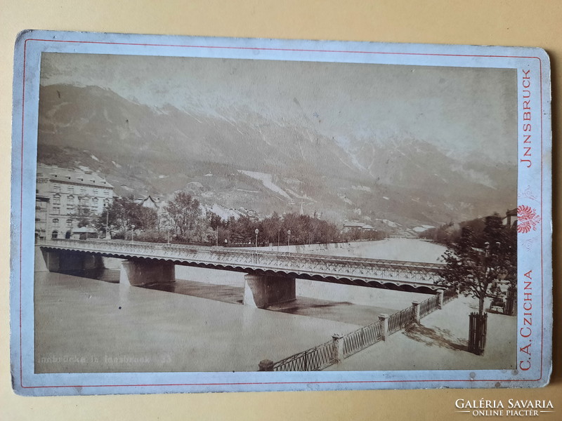 Antique cabinet photo, c.A.Czichna, Innsbruck