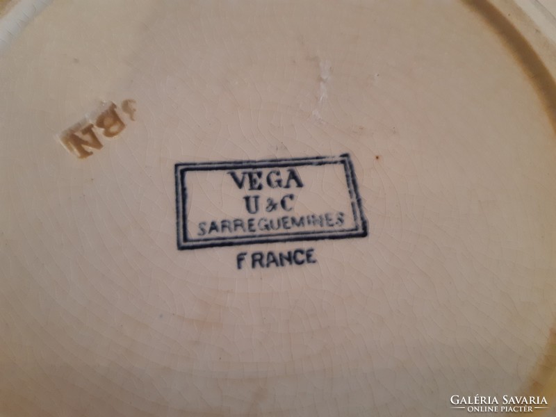 Meseszép, antik  SARREGUEMINES francia  tányér 23 cm