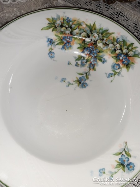 Wall plate, forget-me-not, lily of the valley