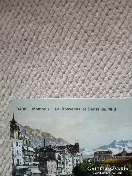 2 db régi képeslap (Montreux)