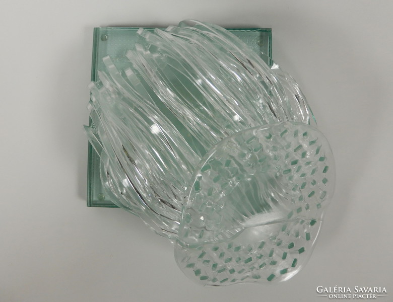 Kertészfi Ágnes: Medúza, egyedi üveg dísztárgy