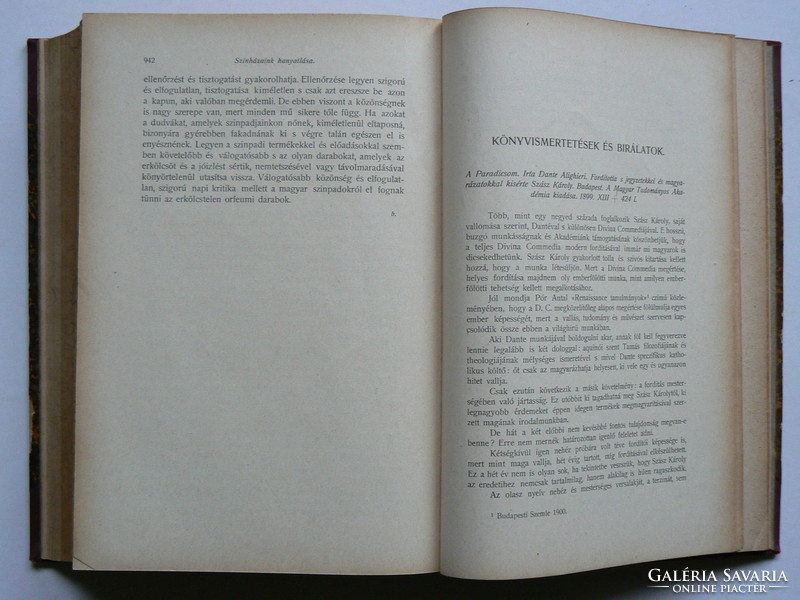 KATHOLIKUS SZEMLE, DR: MIHÁLYFI ÁKOS 1900, (RITKASÁG) KÖNYV JÓ ÁLLAPOTBAN