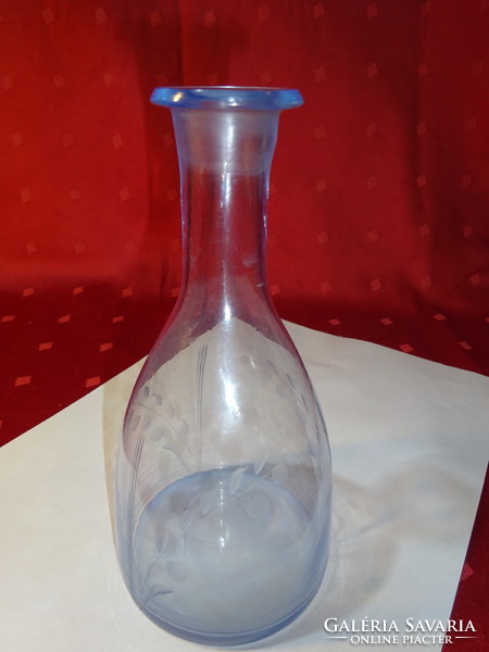 German bluish wine bottle, height 16.5 cm. He has! Jókai.