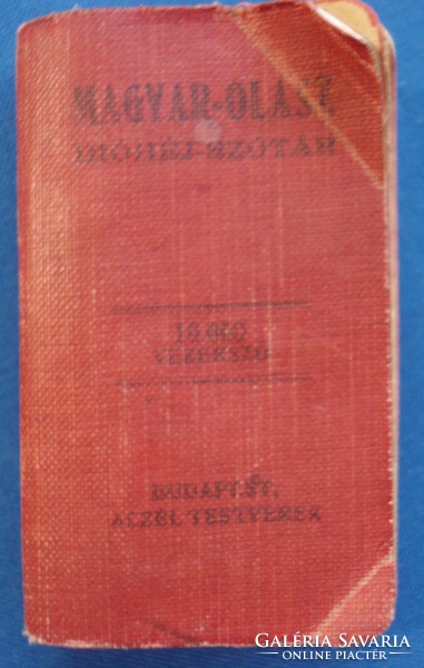 Antik, magyar - olasz dióhéj szótár (Budapest, 1910-1915 körül)