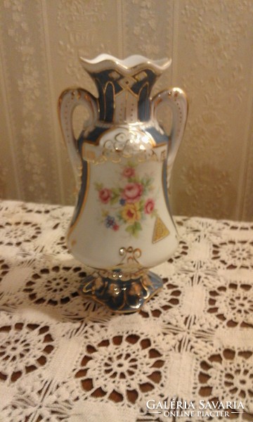 Royal Dux virágos kis váza 13 cm
