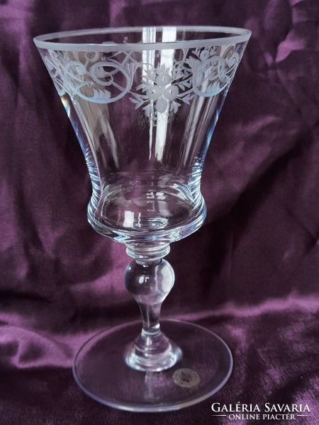 I got it down !!! J. & L. Lobmeyr, Vienna Wine Glass Baroque Model Stefan Rath, 1905