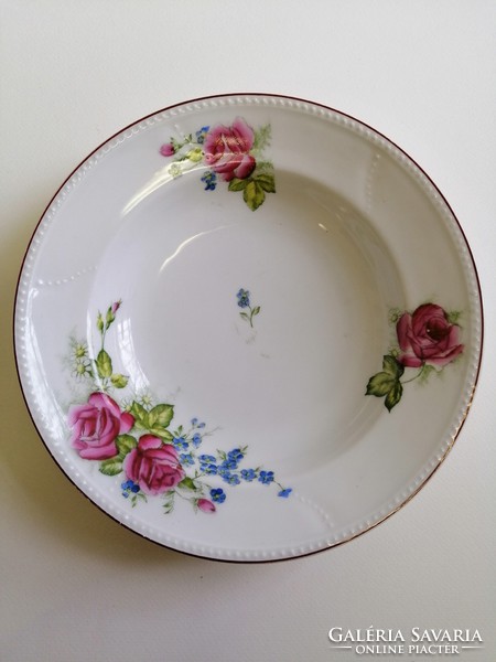 Fali tányér rózsa mintával