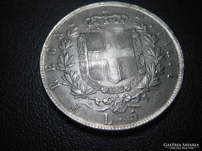 5 Lira 1873 ii. Vittorio emanuel
