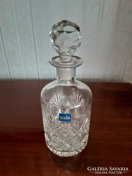 Famous mata crystal - lead crystal liqueur whiskey set, butelia, decanter, glasses - parade bath