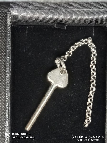 Silver key chain
