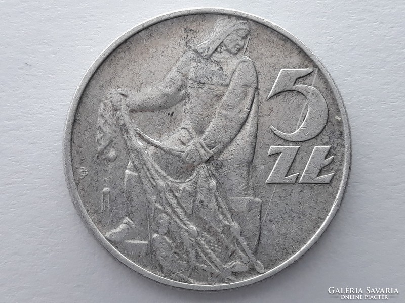 Lengyelország 5 zloty 1974 - Lengyel 5 zlote érme eladó