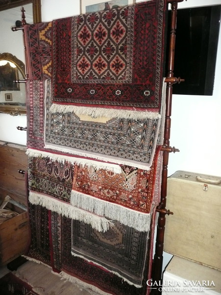 Antique, guaranteed hand-knotted, Persian carpet, western Turkestan-tekke around 1940