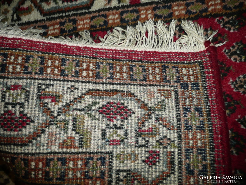 Guaranteed Hand Knotted Old Thick Persian Rug Boteh Rajasthan Circa 1970
