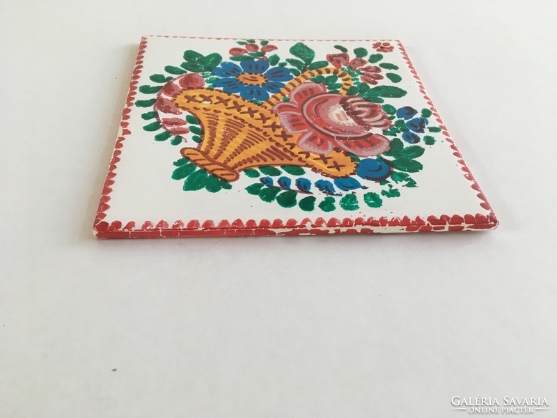 Retro, vintage hand-painted tile image, wall tile, ceramic wall decoration