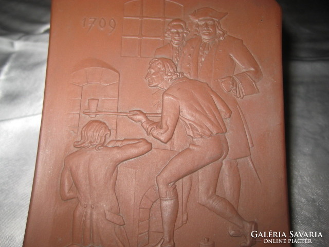 Meissen plaque, 9.5 x 14.3 cm, nice condition