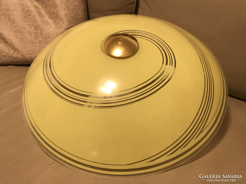 Retro ceiling lamp in vanilla color, 50 cm diameter